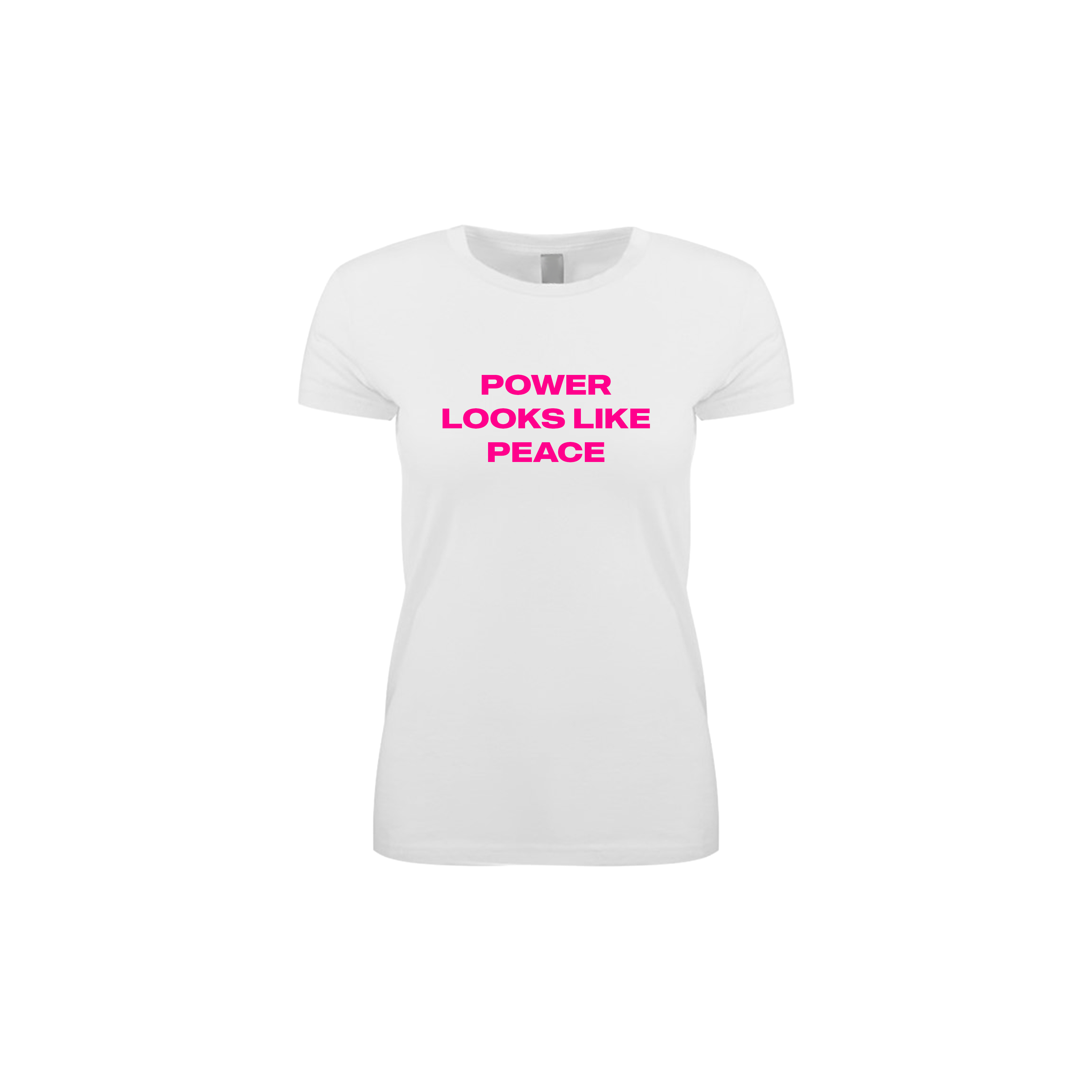 "POWER LOOKS LIKE PEACE" T-SHIRT